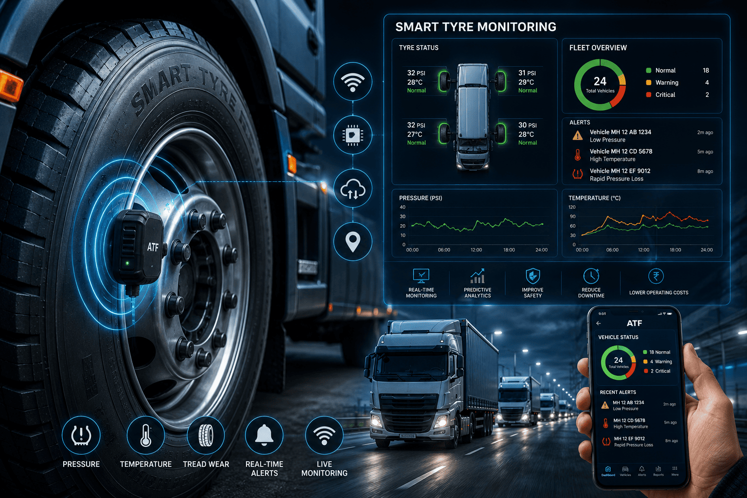 ATF tyre intelligence monitoring